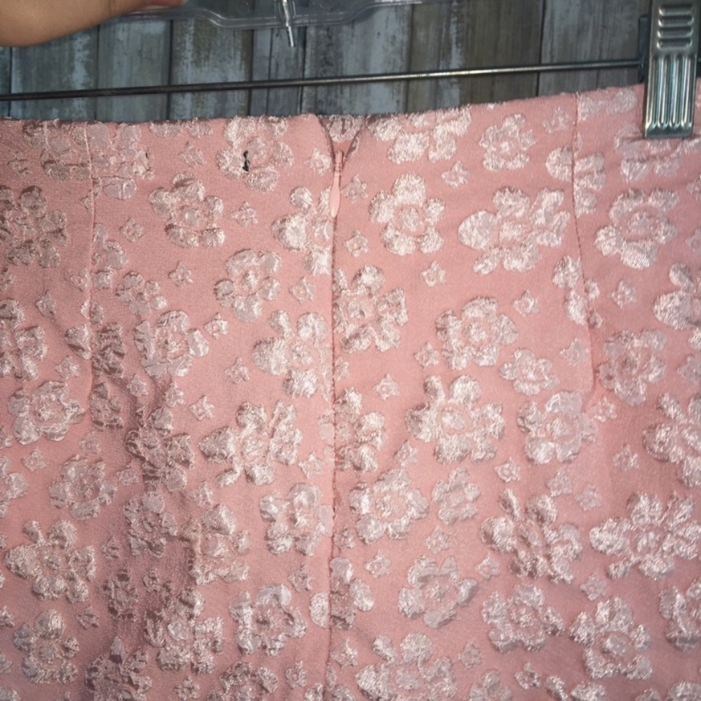 NWT SPRING Wild Fable Pink Floral Raised Skirt - Picture 4 of 6